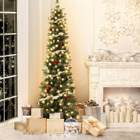Jingle Jollys Christmas Tree 1.8m Pre-Lit 200 LED Lights Xmas Tree Decorations thumbnail