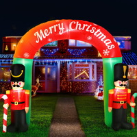 Jingle Jollys Christmas Inflatable Archwary Nutcracker 3M Illuminated Decorations thumbnail
