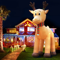 Jingle Jollys Christmas Inflatable Reindeer 5M Illuminated Decorations thumbnail