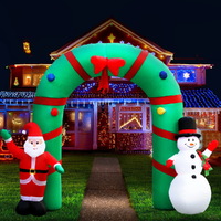 Jingle Jollys Christmas Inflatable Archwary 2.8M Illuminated Decorations thumbnail