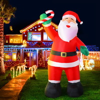 Jingle Jollys Christmas Inflatable Santa 3M Illuminated Decorations thumbnail