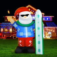 Jingle Jollys Christmas Inflatable Santa 1.6M Illuminated Decorations thumbnail