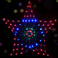 1.3M Christmas Lights 130 LED Snow Motif Light Decorations Jingle Jollys thumbnail