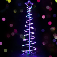 1.88M Christmas Lights Tree 288 LED Decorations Jingle Jollys thumbnail