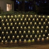 1000 LED Christmas Lights 4mx6m Net String Light Warm White Jingle Jollys thumbnail