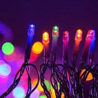 100M Christmas Lights String Fairy Light 500 LED Colourful Jingle Jollys thumbnail