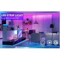 12M LED Strip Lights Rope Light for Bedroom and Home (5050 Lights Strip App with Remote Control) thumbnail