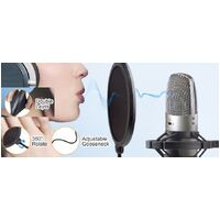 Heavy Duty Microphone Arm Microphone Stand Suspension Scissor Boom Stands with 6" Pop Filter and Cable Ties for Recording thumbnail
