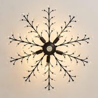Crystal Ceiling Light Vintage Chandelier, 5 Lights thumbnail