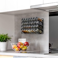 Spice Rack organiser with 28 Spice Jars, Spice Labels, Funnel and Marker for Kitchen Countertop thumbnail