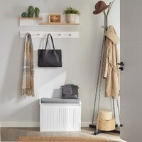 Hallway Shoe Bench Rack Cabinet Seat Cushion thumbnail