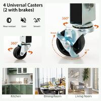 Kitchen Island Cart with Storage, Drawers, Shelves thumbnail