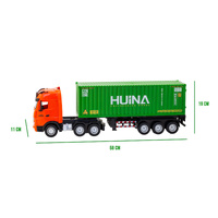 1:18 Scale 9-Channel Alloy Remote Control Container Truck with Lights & Sound for Indoor Play thumbnail