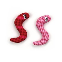 4x Pack Surf Snakes 9cm Catnip Cat Crinkle Toy Chase Kitten Teaser thumbnail