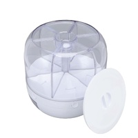 6 Grid Rotating Food Grain Dispenser 3.6L - Compartment Storage Container thumbnail