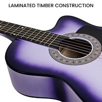 Karrera 38in Cutaway Acoustic Guitar with guitar bag - Purple Burst thumbnail