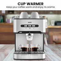 Pronti Toaster, Kettle & Coffee Machine Breakfast Set - Black thumbnail