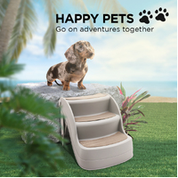 Furtastic 38cm Foldable Pet Stairs Ramp - Grey thumbnail