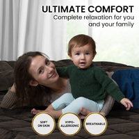 Laura Hill 600GSM Faux Mink Comforter Quilt Duvet Doona - Queen thumbnail