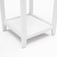 2X Bedside Table Drawer Vintage Side Table Storage Cabinet Bedroom VALERIE WHITE thumbnail