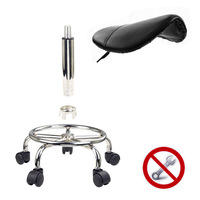 Swivel Salon Barber Stool Chair Saddle Type BLACK thumbnail