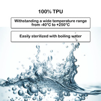 TPU Chopping Board Antibacterial Cutting Board Baby Food Grade ORANGE thumbnail