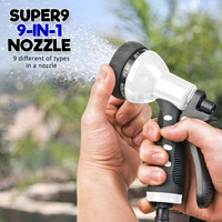 Garden Water Hose Retractable Rewind Reel Wall Mounted 10M thumbnail