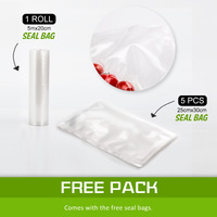Kitchen Vacuum Food Sealer Sous Vide Machine 125W SILVER thumbnail