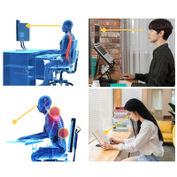 Adjustable Laptop Stand Foldable Tablet Book PC Holder Desk BLACK thumbnail