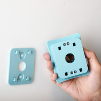 4X Door Stopper Wall Mount Door Stop Adhesive Catch Hole Advanced BEIGE thumbnail