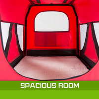 Portable Soft Dog Cage Crate Carrier L RED thumbnail