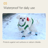 28pc X Dog Shoes Waterproof Disposable Boots Anti-Slip Pet Socks M PINK thumbnail