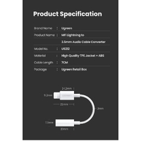 UGREEN 30759 iPhone 8-pin to 3.5mm Headphone Adapter thumbnail
