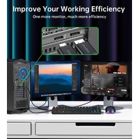 CHOETECH XDH01 4K 60Hz DisplayPort Male to HDMI Male Braided Cable 2M thumbnail