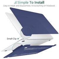MacBook Air 13 Inch Case 2020 2019 2018, A1932, A2179,A2337 Shell Case Keyboard Cover Blue thumbnail