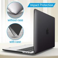 MacBook Pro 13 Inch Case 2016-2023 M1 M2 A2338 A2289 A2251 A2159 Hard Shell Case Keyboard Cover Black thumbnail