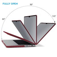 Suitable for  MacBook Pro 14 Max Inch Case 2023 2022 2021 M2 A2779 M1 A2442 Hardshell Case Keyboard Cover Wine Red thumbnail