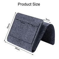 Bed Organiser Bed Caddy Sofa Organiser Bedside Organiser Book Magazines Organiser Dark Grey thumbnail