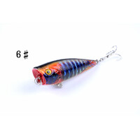 6X 6cm Popper Poppers Fishing Lure Lures Surface Tackle Fresh Saltwater thumbnail