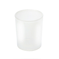 20 Pack Frosted White Glass Votive Candle Holders for Candle Making Kit Tealight Candles Cup Home Decoration thumbnail