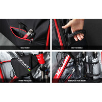 NOOYAH Bike Travel Bag Case Plane Boat Shipping Transport, Fits Cross Country All Mountain Bike, MTB, TT, Road Triathlon Bike 29er 700c thumbnail