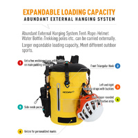 NOOYAH IPX8 Waterproof Bike Cycle Outdoor Sports Backpack Double-Layer Waterproof Bag  YELLOW thumbnail