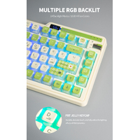 KZZI K75 PRO RGB 75% Wireless Gasket Mechanical Lemon Green Keyboard, Triple Mode, Eternity Tactile Switch thumbnail