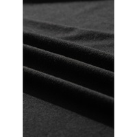 Black Split Long Cardigan and Skinny Pants Lounge Set - 2XL thumbnail