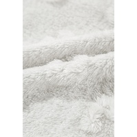 Light Grey Textured Leopard Fleece Loose Two Piece Lounge Set - 2XL thumbnail