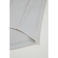 Gray 3 Pcs Crop Tank Top Shorts with Cardigan Lounge Set - S thumbnail