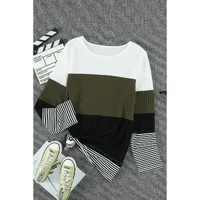 Azura Exchange Colorblock Stripes Top - 2XL thumbnail