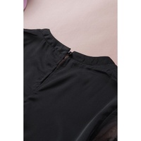Azura Exchange Lace Sleeve Patchwork Top - M thumbnail