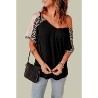 Azura Exchange Leopard Sleeve Top - XL thumbnail