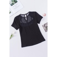 Azura Exchange Mesh Knit Short Sleeve T-shirt - S thumbnail